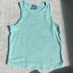 Sea foam green color halter tank top